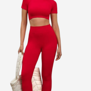 CONJUNTO DE LICRA EN ROJO